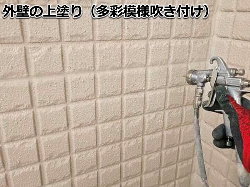外壁の上塗り