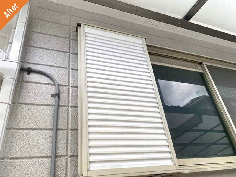塗装後の雨戸