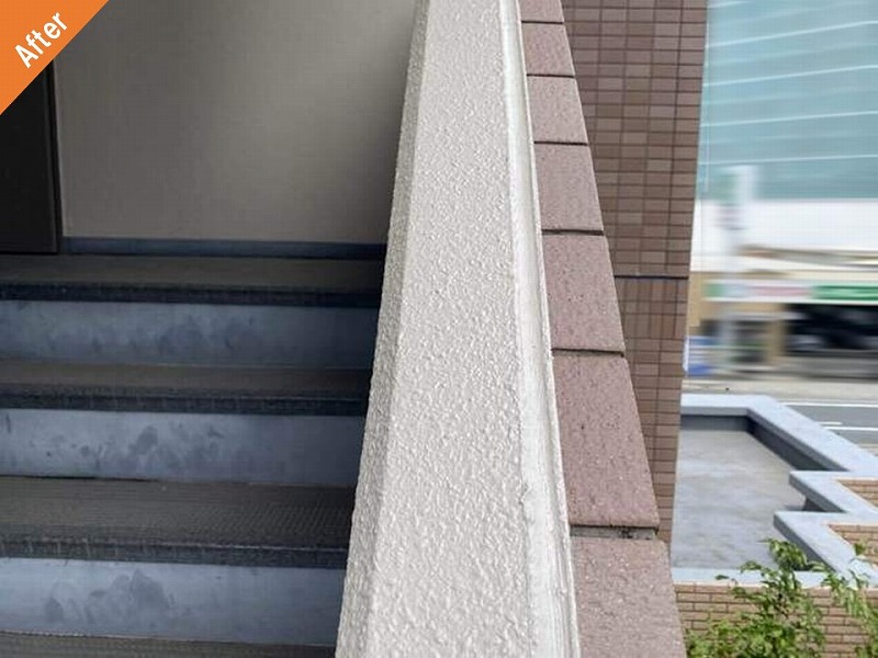 外壁塗装後の共用部階段