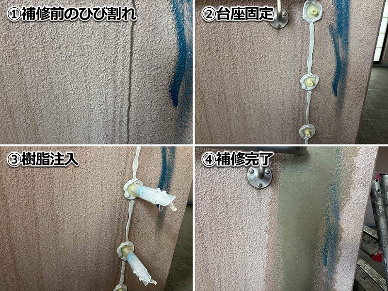 低圧注入工法の工程