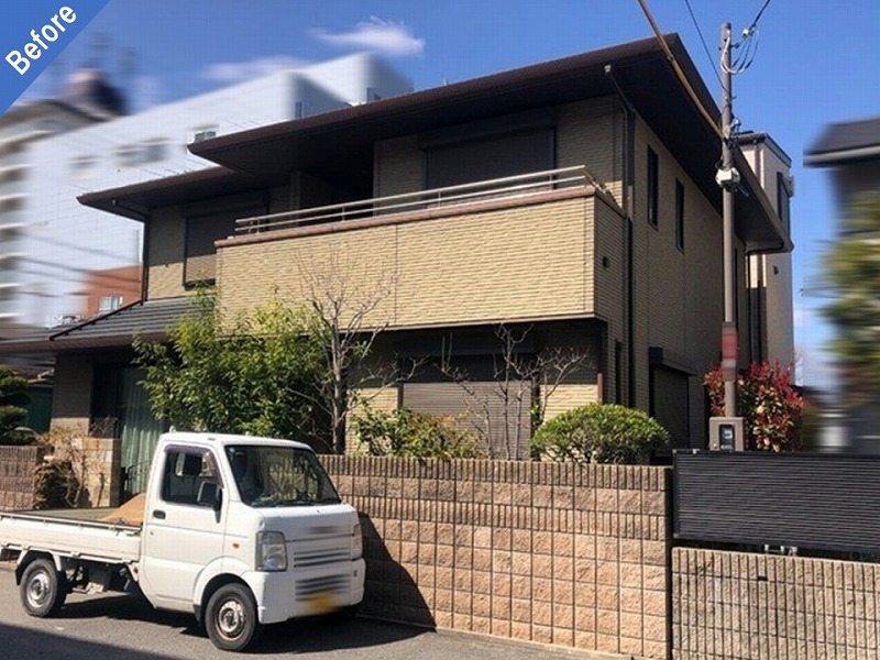 外壁塗装前の積水ハウス