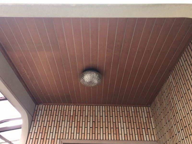 玄関上の軒天