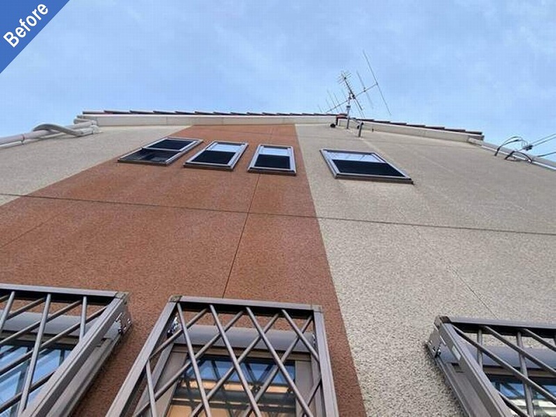 外壁塗装前の窯業系サイディング