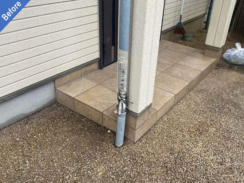 塗装前の樋