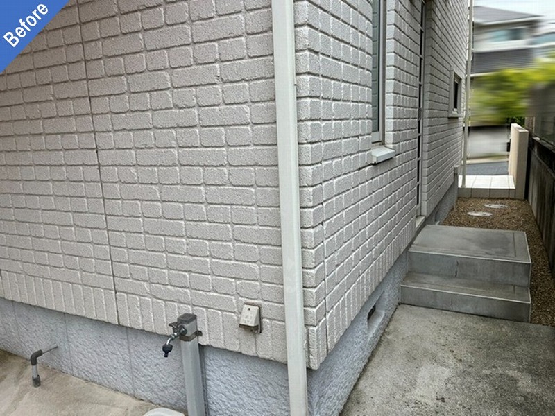 塗装前の雨樋