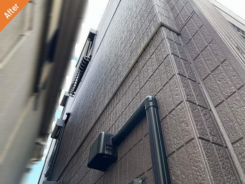 外壁塗装後のセキスイハイムの窯業系サイディング