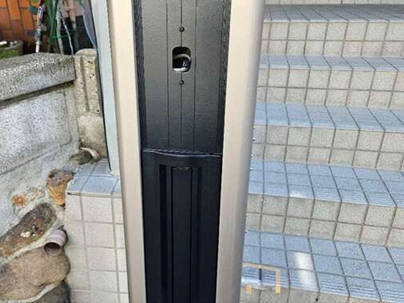 塗装後の玄関表札