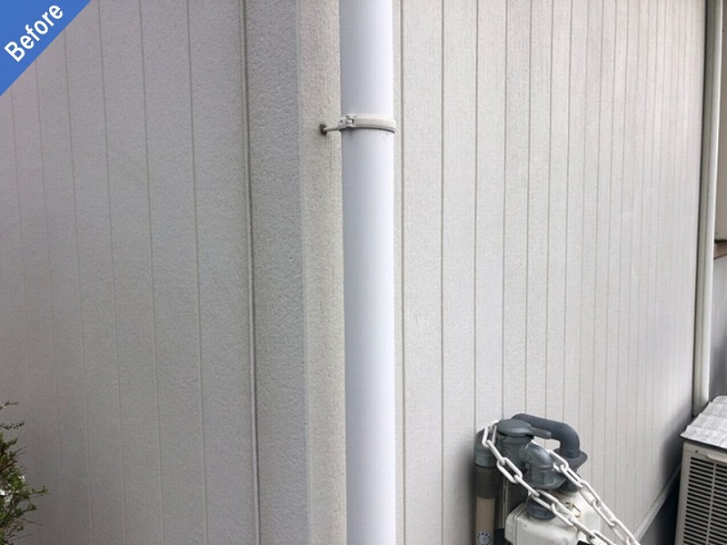 塗装工事前の雨樋