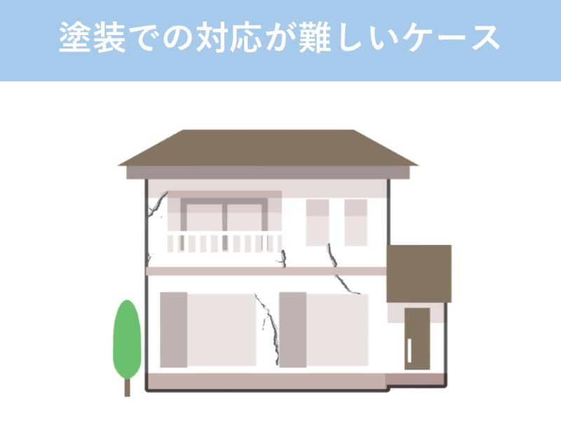 塗装での対応が難しいケース
