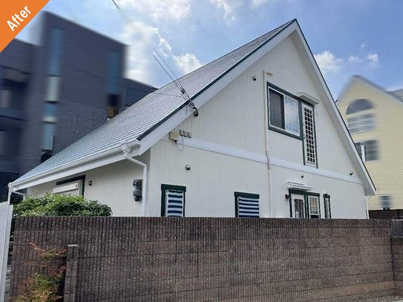外壁塗装後の築20年住宅