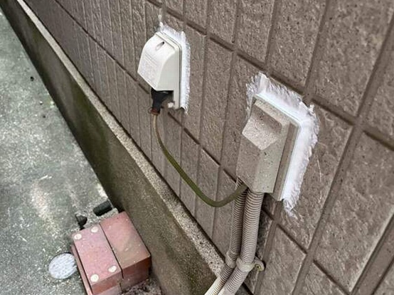 シーリング打ち替え後の外壁