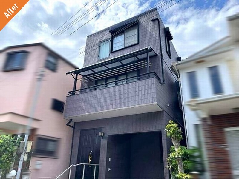 藤井寺市の外壁塗装後のセキスイハイム