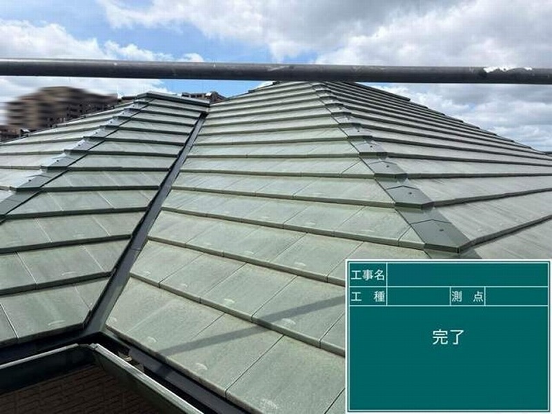 塗装後の屋根板金