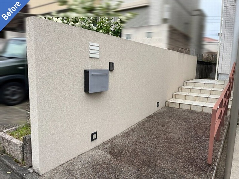 外壁塗装前の外塀