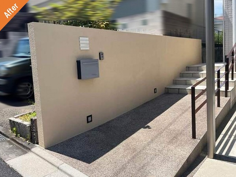 外壁塗装後の外塀