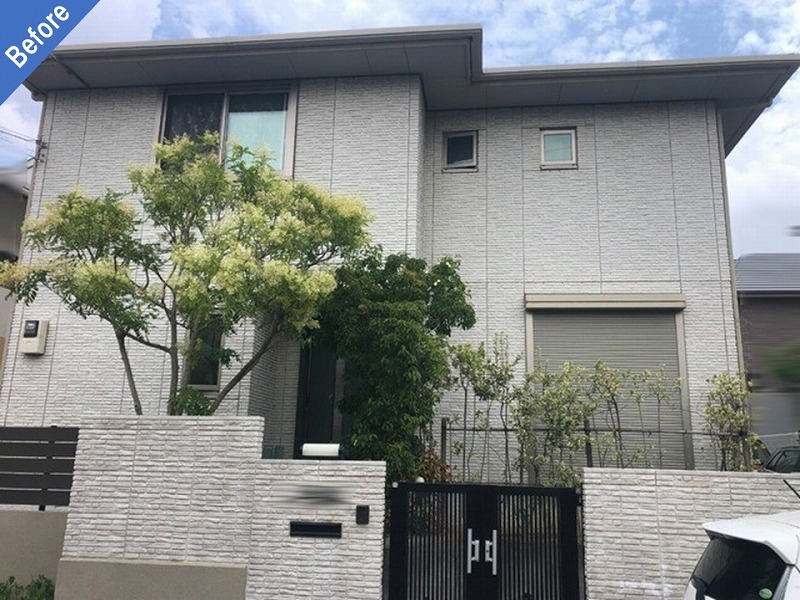 外壁塗装前の積水ハウス（ビーダインズJ）