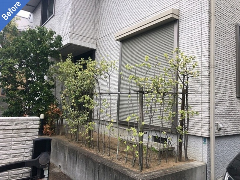 塗装前のシャッターボックス