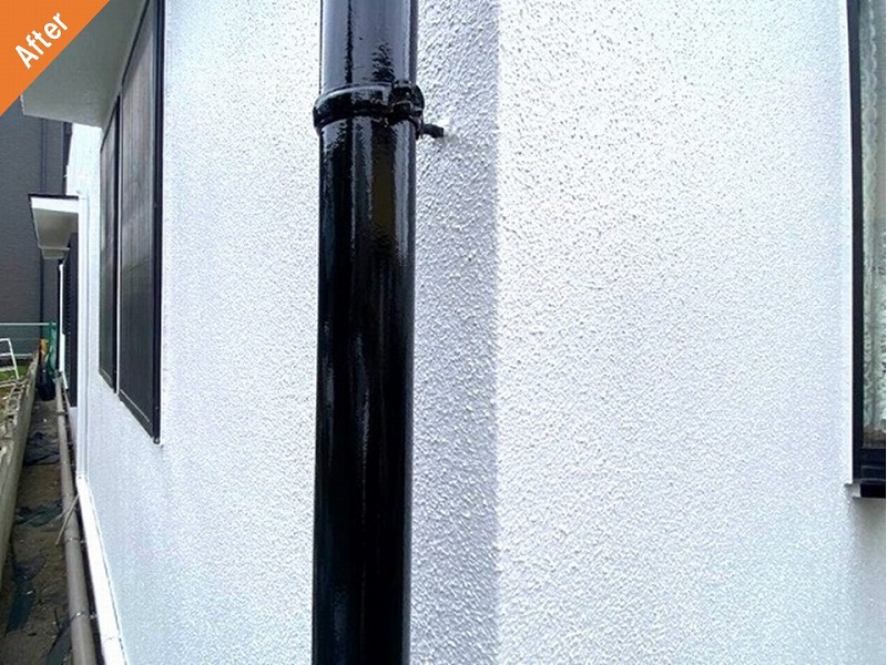 塗装後の雨樋