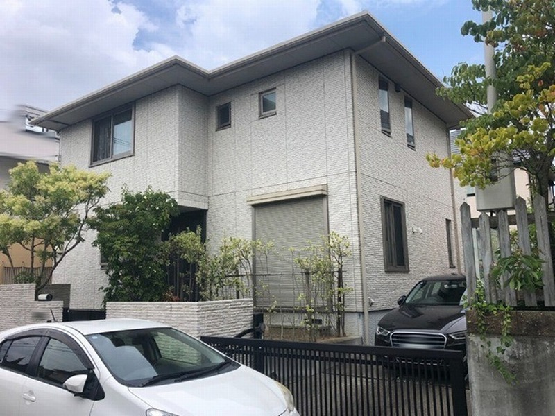 兵庫県神戸市西区の塗装工事の現地調査に伺ったハウスメーカー住宅