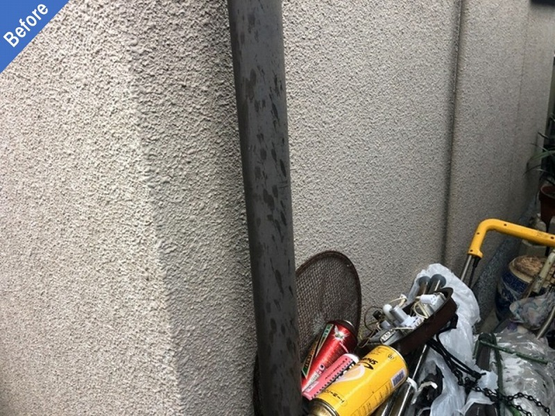 塗装前の樋