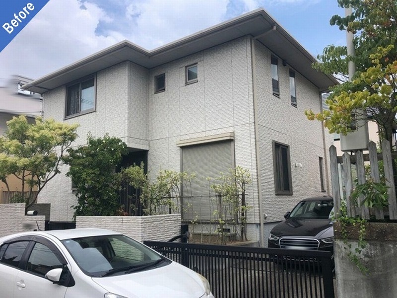 兵庫県神戸市西区の外壁塗装前の積水ハウス（ビーダインズJ）