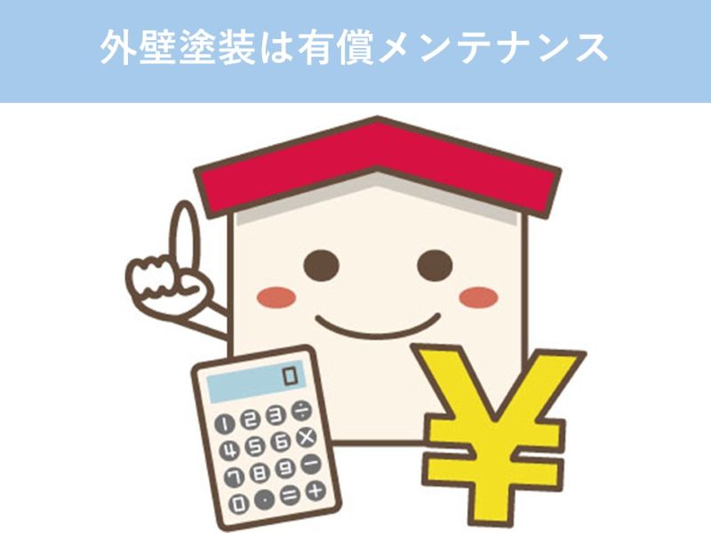 外壁塗装は有償メンテナンス