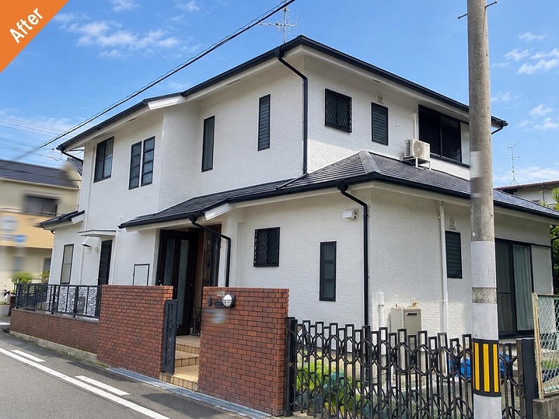 松原市の外壁塗装後の住友林業