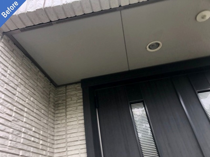 塗装前の軒天