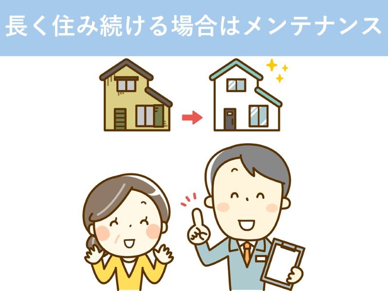 長く住み続ける場合はメンテナンス