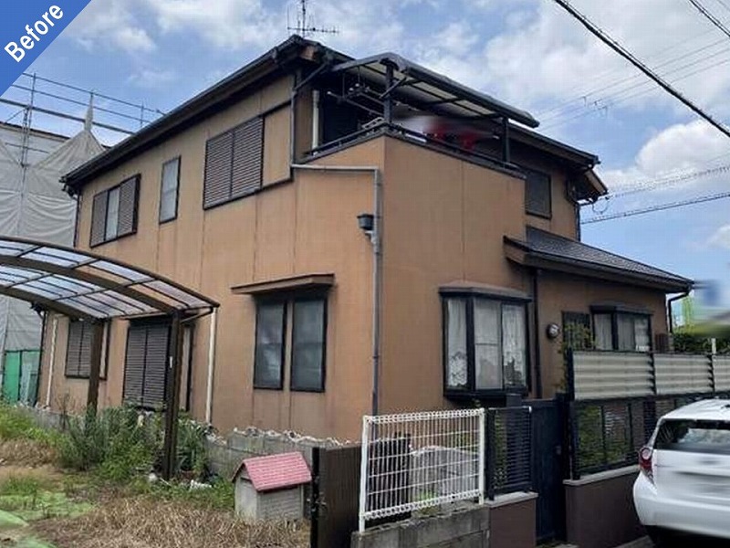 外壁塗装前の住友林業
