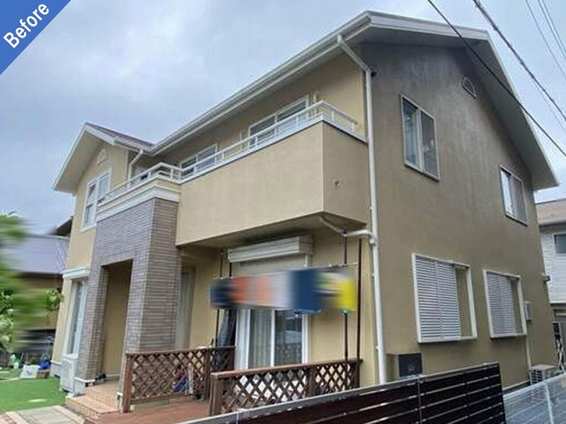 羽曳野市の外壁塗装前の三井ホーム